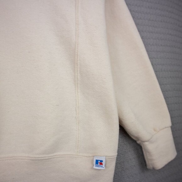 Seton School Cream Crewneck Sweater Mens XL - Picture 6 of 7